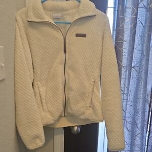 Columbia Women's Cream Fleece Jacket SMALL